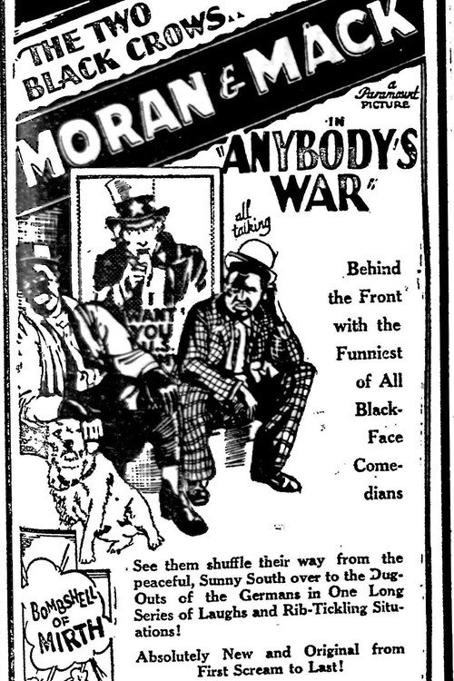 Movie poster for Anybody's War (1930)
