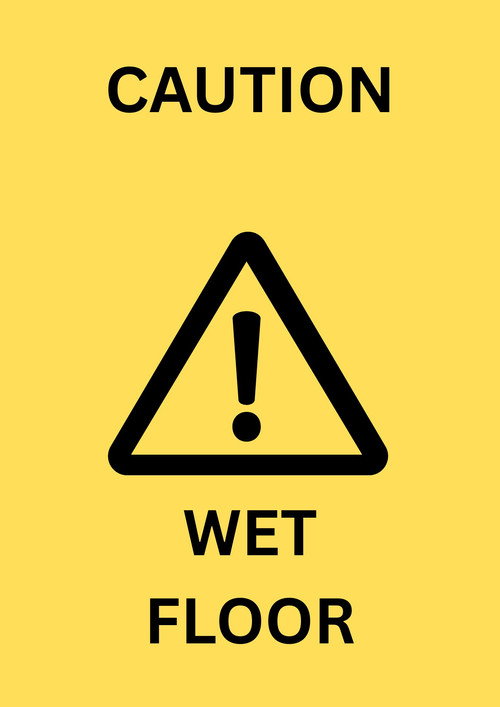 Movie poster for Caution Wet Floor