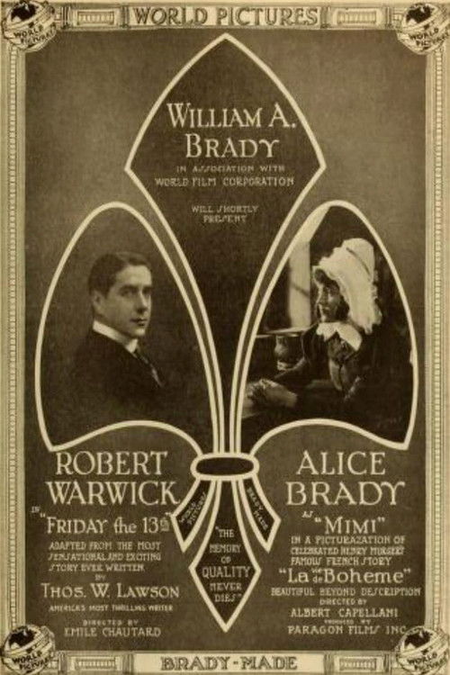 Movie poster for Friday the 13th (1916)