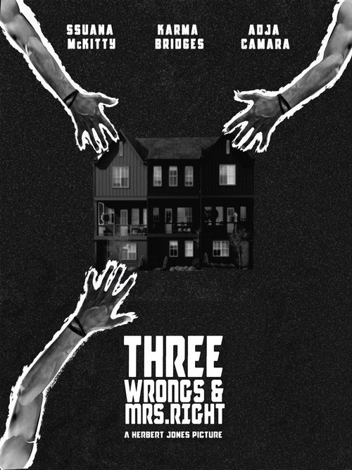 Movie poster for Three Wrongs & Mrs. Right (2024)