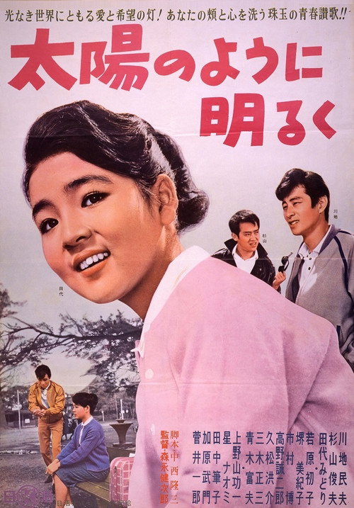 Movie poster for Taiyō no yō ni akaruku (1962)
