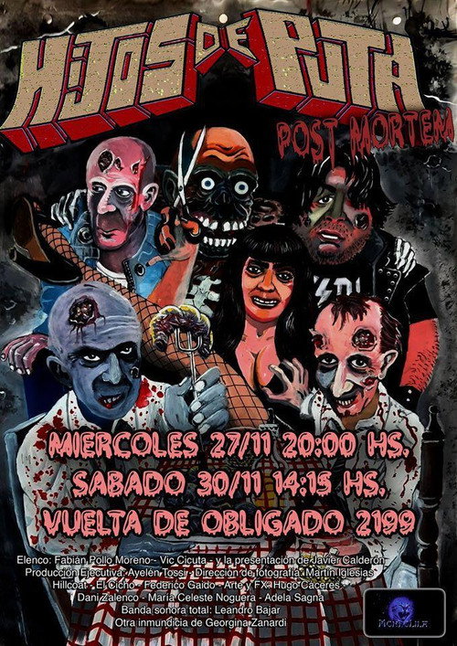 Movie poster for Hijos de puta post mortem (2019)