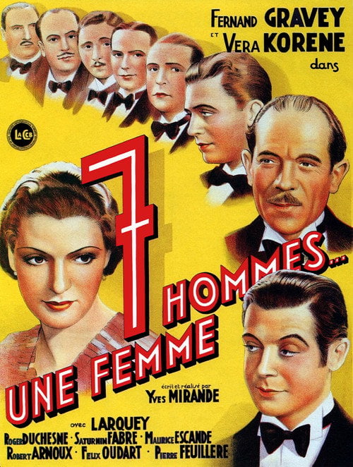 Movie poster for Seven Men, One Woman (1936)