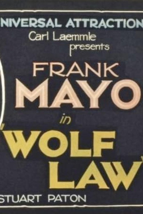 Movie poster for Wolf Law (1922)
