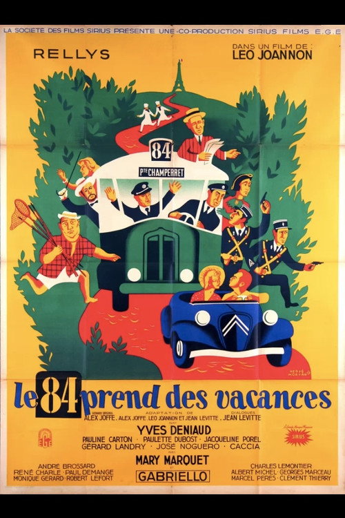 Movie poster for Le 84 prend des vacances (1950)