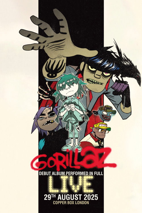 Movie poster for Gorillaz Live (YouTube Music Nights) (2025)