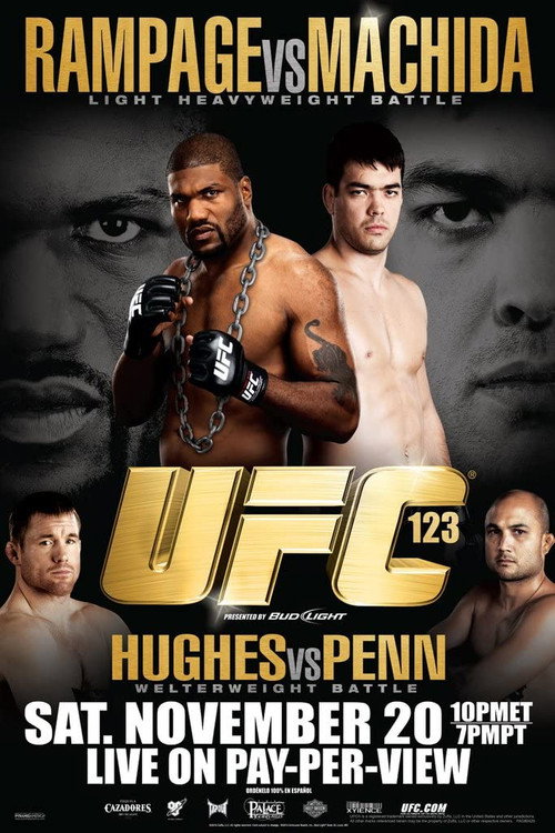 Movie poster for UFC 123: Rampage vs. Machida (2010)