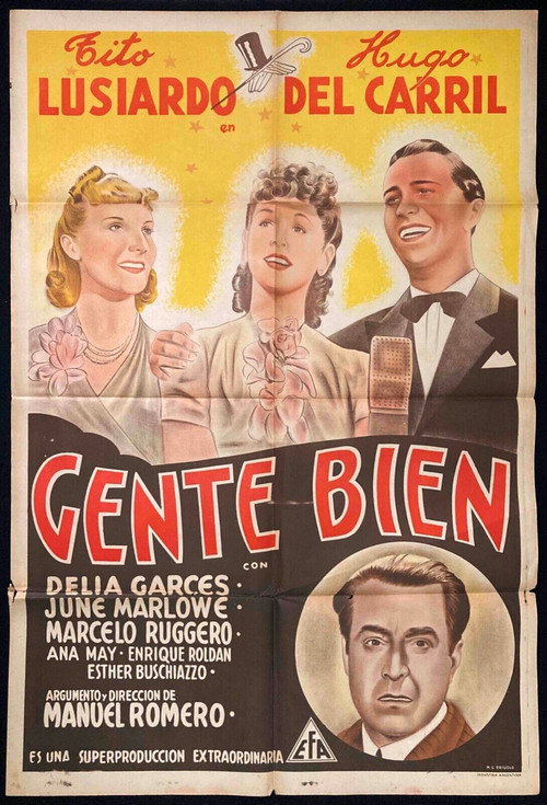 Movie poster for Gente bien (1939)
