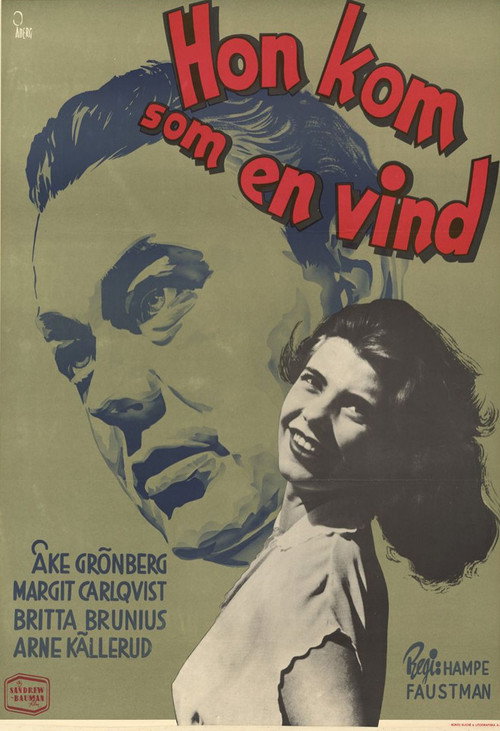 Movie poster for Hon kom som en vind (1952)