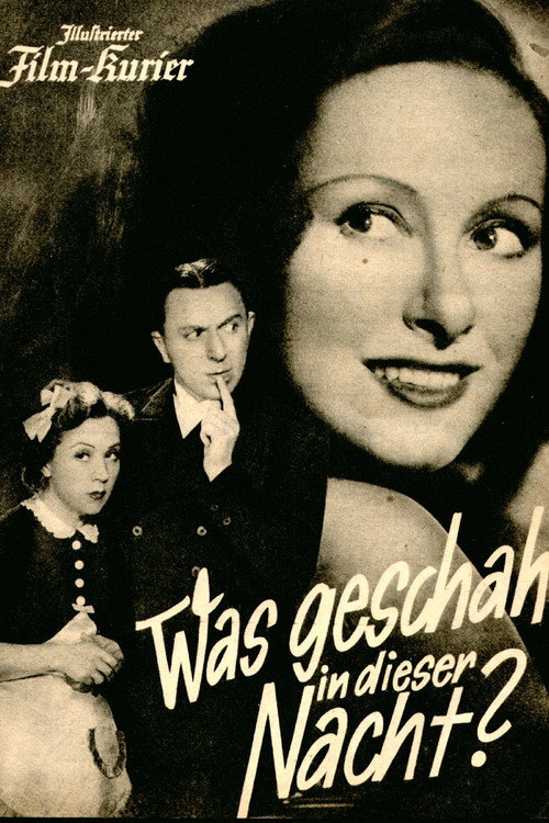 Movie poster for Was geschah in dieser Nacht? (1941)