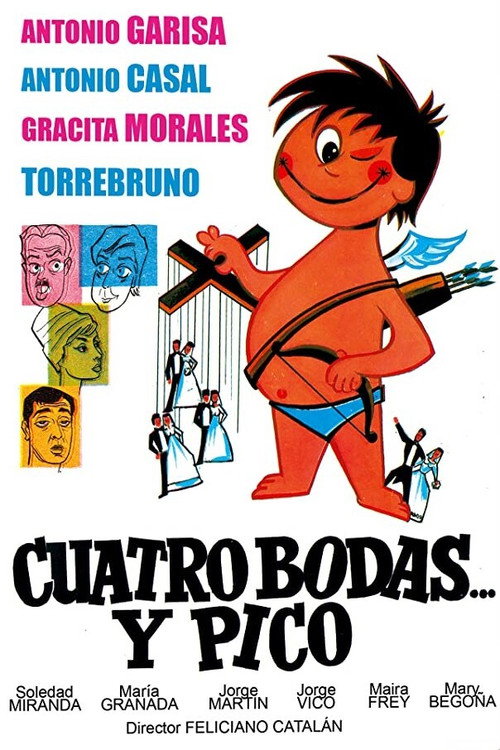 Movie poster for Cuatro bodas y pico (1963)