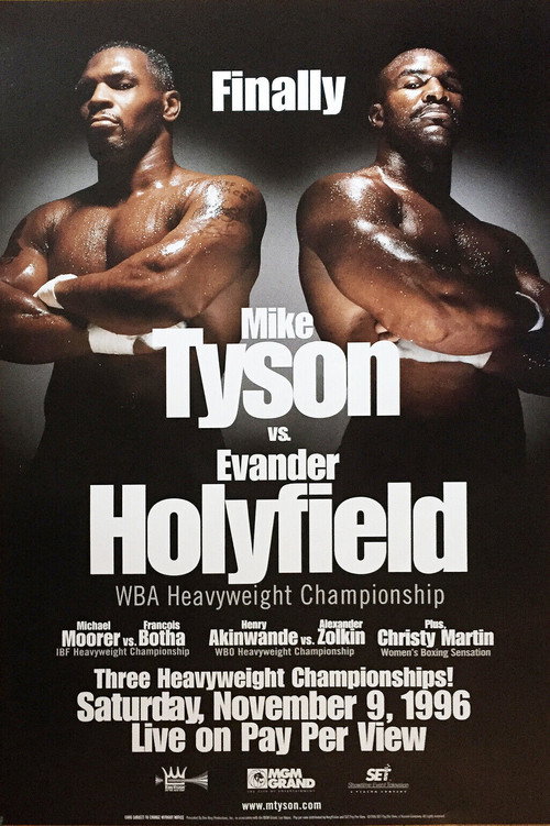 Movie poster for Mike Tyson vs. Evander Holyfield I (1996)