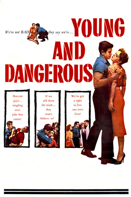 Movie poster for Young and Dangerous (1957)