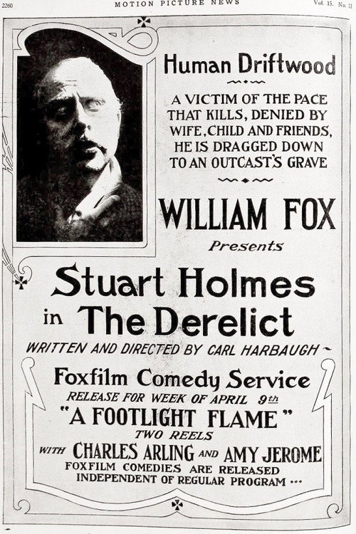 Movie poster for The Derelict (1917)