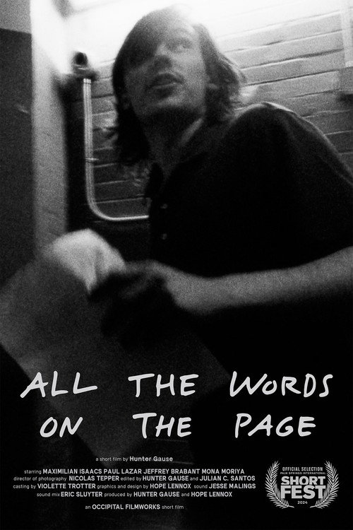 Movie poster for All the Words on the Page (2024)
