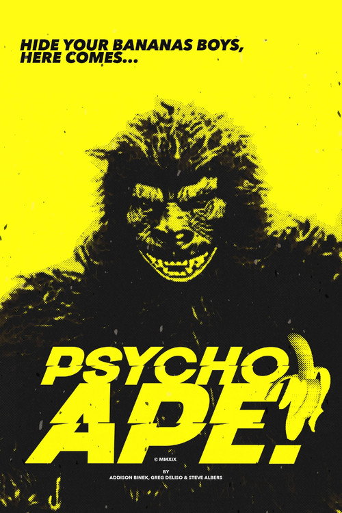 Movie poster for Psycho Ape! (2020)