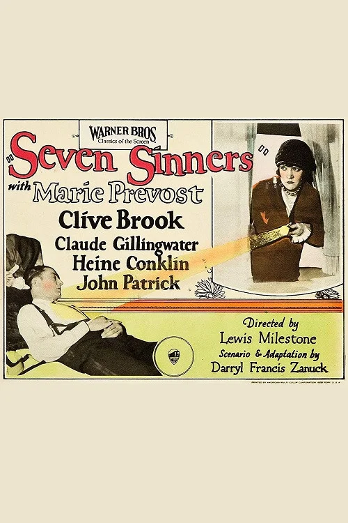 Movie poster for Seven Sinners (1925)