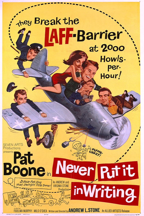 Movie poster for Never Put It in Writing (1964)
