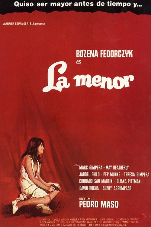 Movie poster for La menor (1976)