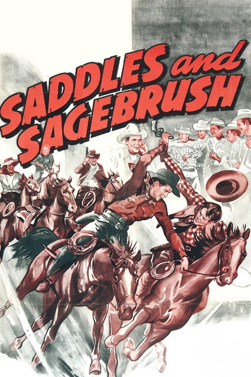 Movie poster for Saddles and Sagebrush (1943)