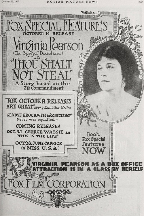 Movie poster for Thou Shalt Not Steal (1917)