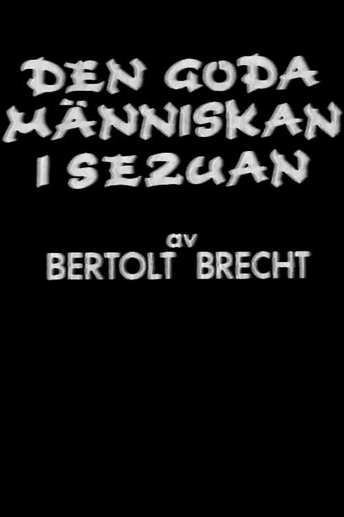 Movie poster for The Good Person of Szechwan (1973)