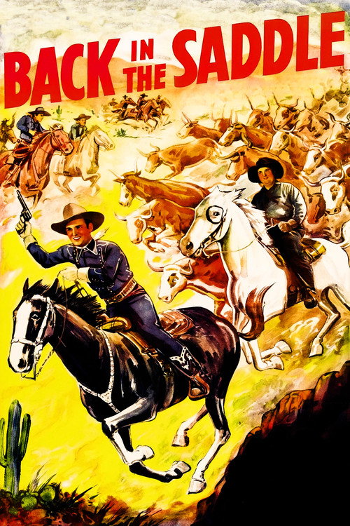 Movie poster for Back in the Saddle (1941)