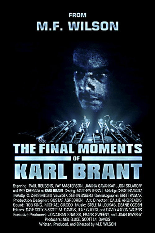 Movie poster for The Final Moments of Karl Brant (2013)