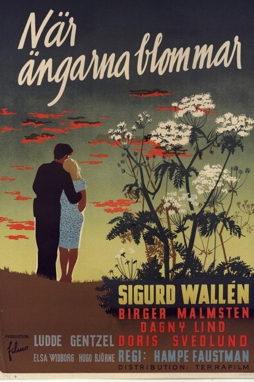 Movie poster for När ängarna blommar (1946)