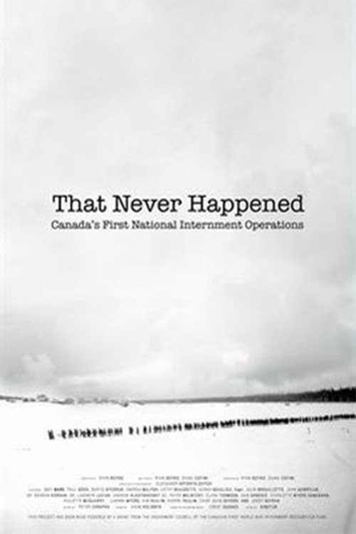 Movie poster for That Never Happened: Canada's First National Internment Operations (2018)