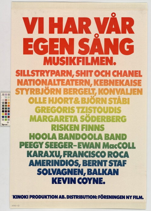 Movie poster for We Have Our Own Song - The Music Movie (1976)