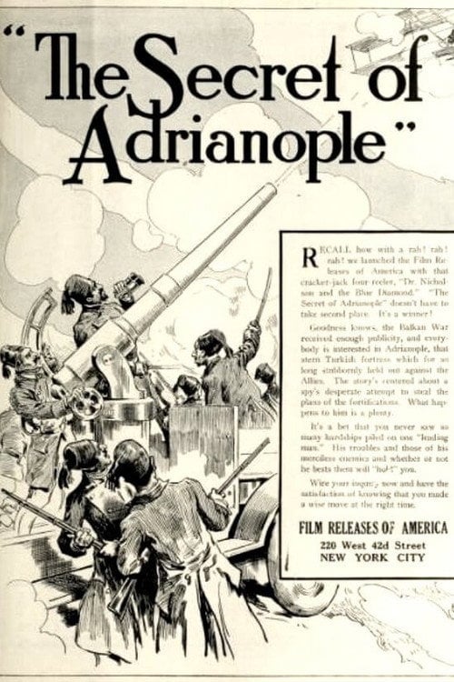 Movie poster for The Secret of Adrianople (1913)