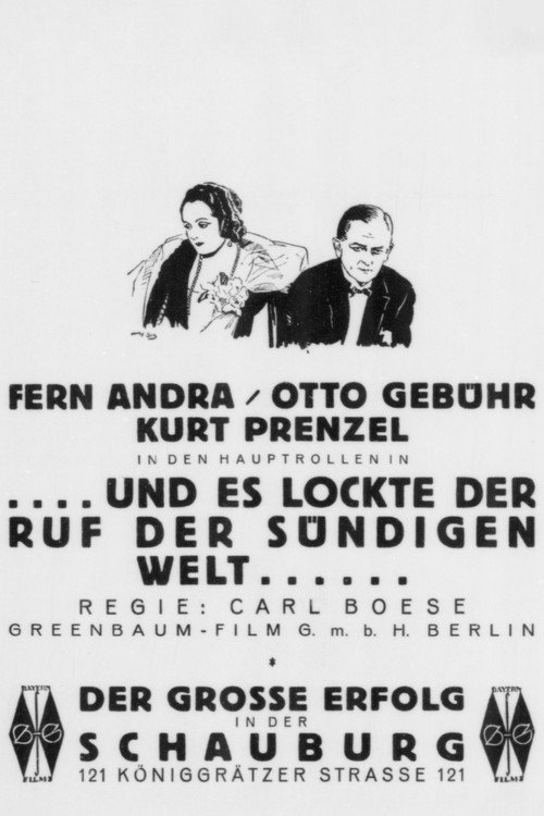 Movie poster for ...und es lockt ein Ruf aus sündiger Welt (1925)
