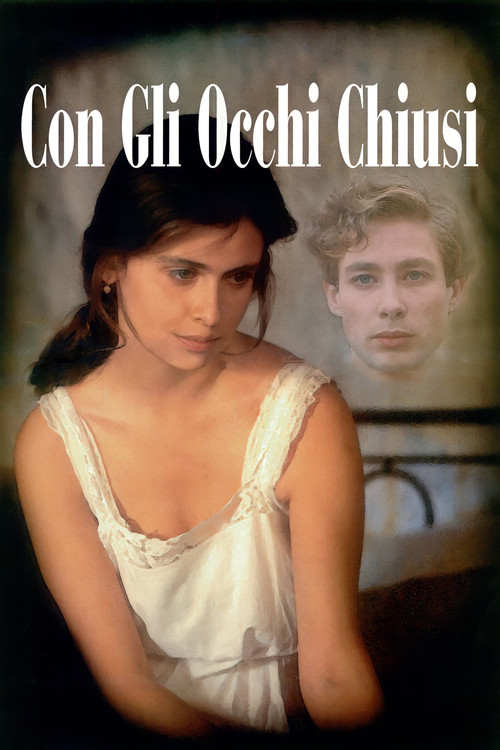 Movie poster for With Closed Eyes (1994)