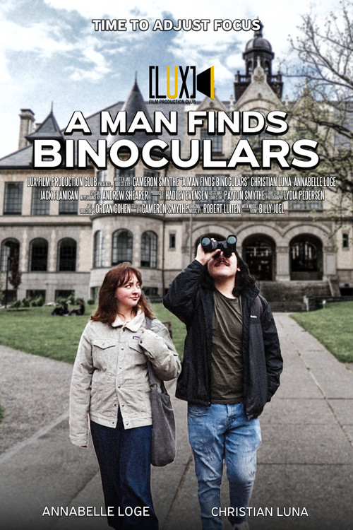 Movie poster for A Man Finds Binoculars