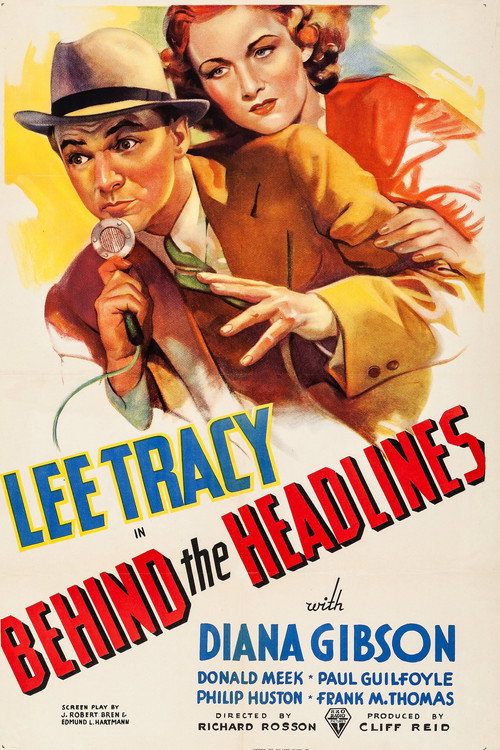 Movie poster for Behind The Headlines (1937)