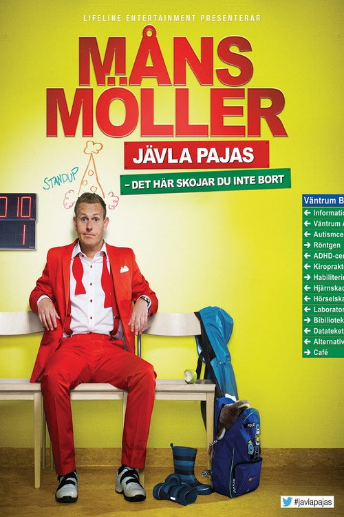 Movie poster for Måns Möller: Jävla pajas - det här skojar du inte bort (2014)