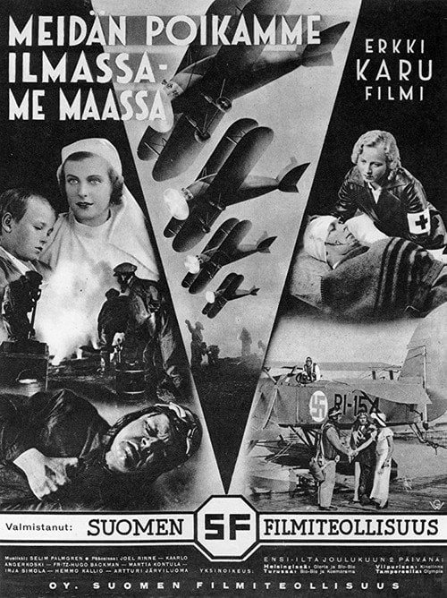 Movie poster for Meidän poikamme ilmassa – me maassa (1934)
