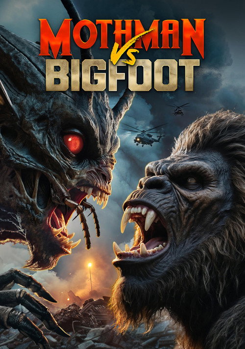 Movie poster for Mothman Vs Bigfoot (2026)
