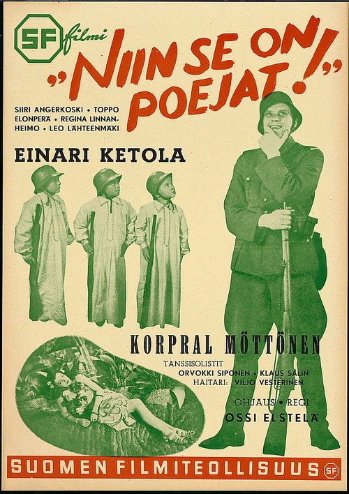 Movie poster for Niin se on, poijaat! (1942)