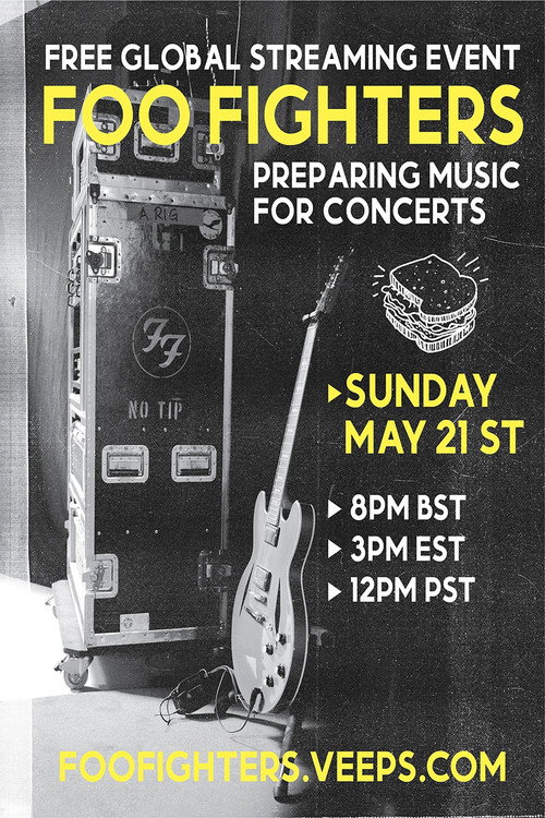 Movie poster for Foo Fighters: Preparing Music for Concerts (2023)