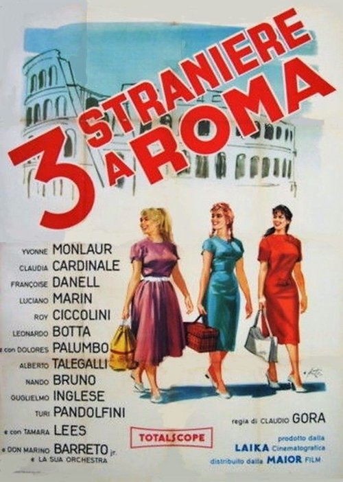 Movie poster for 3 Strangers in Rome (1958)