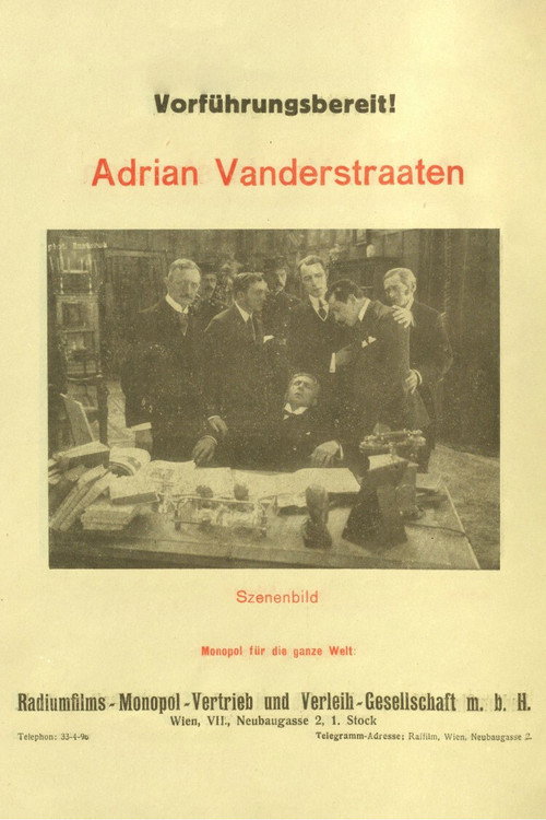 Movie poster for Adrian Vanderstraaten (1919)