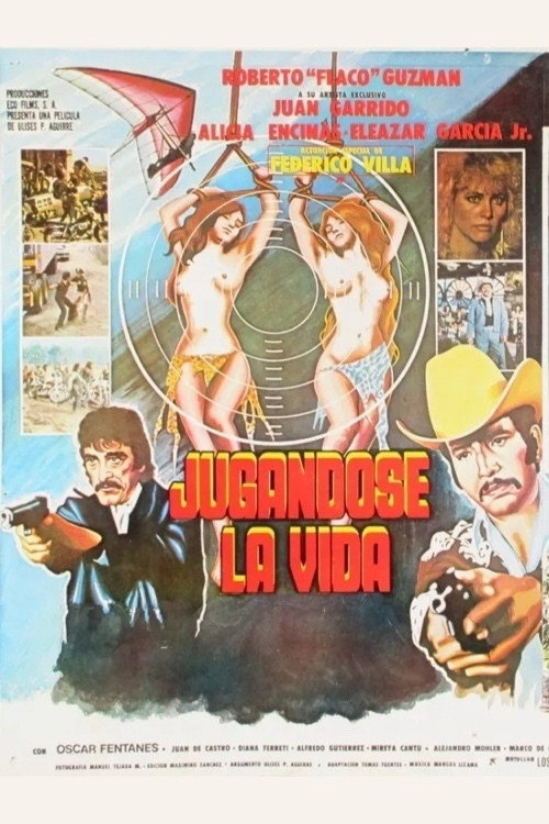 Movie poster for Jugandose la vida (1984)