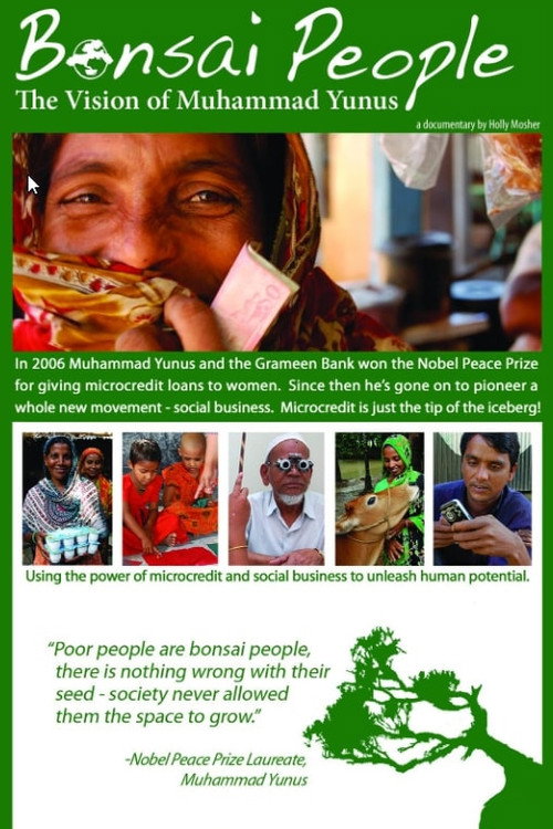 Movie poster for Bonsai People: The Vision of Muhammad Yunus (2010)