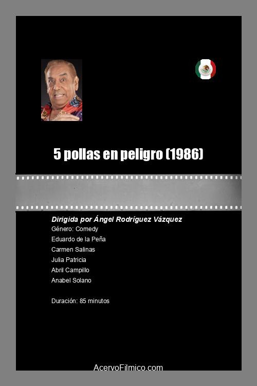 Movie poster for 5 pollas en peligro (1986)