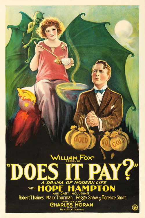 Movie poster for Does It Pay? (1923)