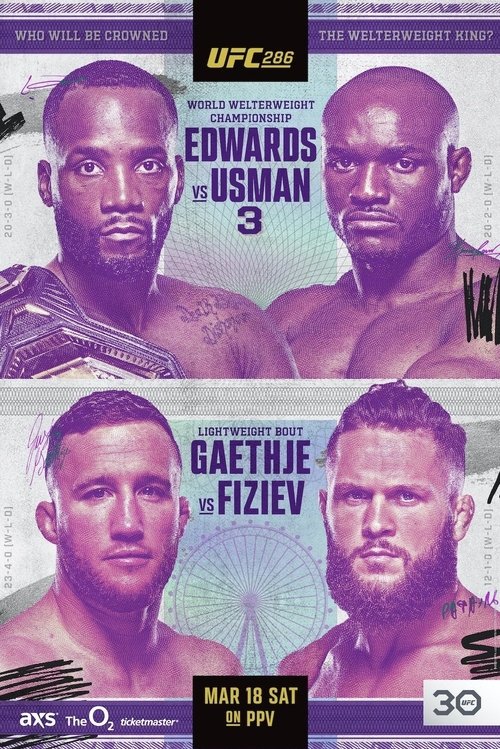 Movie poster for UFC 286: Edwards vs. Usman 3 (2023)