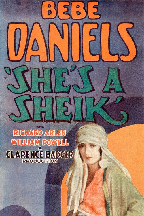 Movie poster for She's a Sheik (1927)