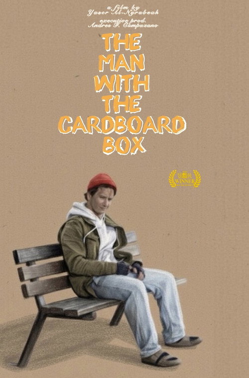 Movie poster for The Man With The Cardboard Box (2025)